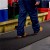 person walking on Flexigrid Industrial Matting in manufacturing facility
