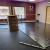 plyometric rubber flooring underlayment under dance floor tiles