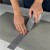 Taping Gray Marley with Gray Vinyl Floor Tape