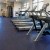 Rubber Gym Flooring Square Tiles Domination 38 x 38 Inch x 10mm gym install.