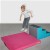 Boy Jumping on Safety Landing Mat Non-Folding 8 inch x 4x6 Ft. in Pink