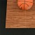 Rubber basketball court tile underlayment cherry