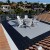 outdoor rooftop patio using staylock interlocking tiles black and gray