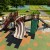 Triple Slide Park Sterling Playground Tile 2.25 Inch Green