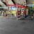 Gym installation of the Sterling Athletic Rubber Tile 1.25 Inch Black