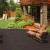 Sterling Rubber Patio Tile 2 Inch Blue outdoor deck installation.