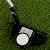 Greatmats Select Putting Green Turf close up view with golf putter