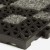 Geo Carpet Tile 1/2 Inch Black corner of tile.