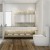 Mediterranean Scene Laminate SPC Flooring 36.02 Sq Ft per Carton Smoky Quartz Bathroom