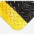 Wearwell Diamond-Plate SpongeCote 3x5 Ft Black w/Yellow 